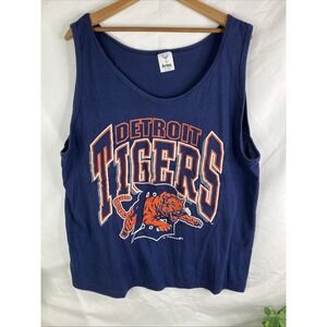 Vintage Detroit Tigers Shirt Tank Top Sleeveless 1991 Mens Size XL USA Artex MLB